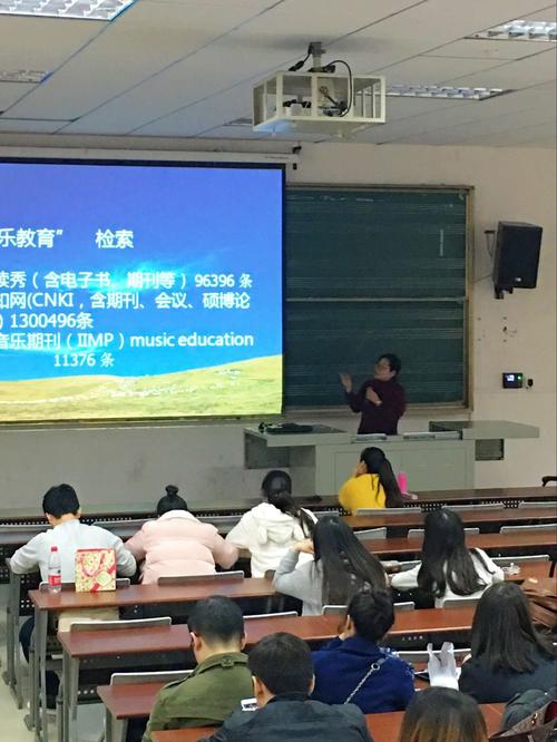 孙晓辉老师从四个方面:网络环境下的信息素养;音乐电子数据库资源分类